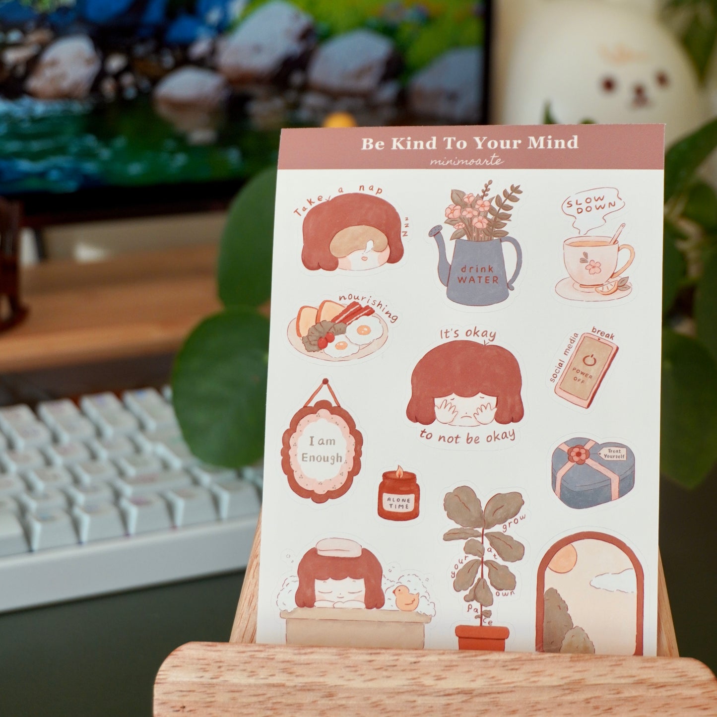 Be Kind To Your Mind Sticker Sheet
