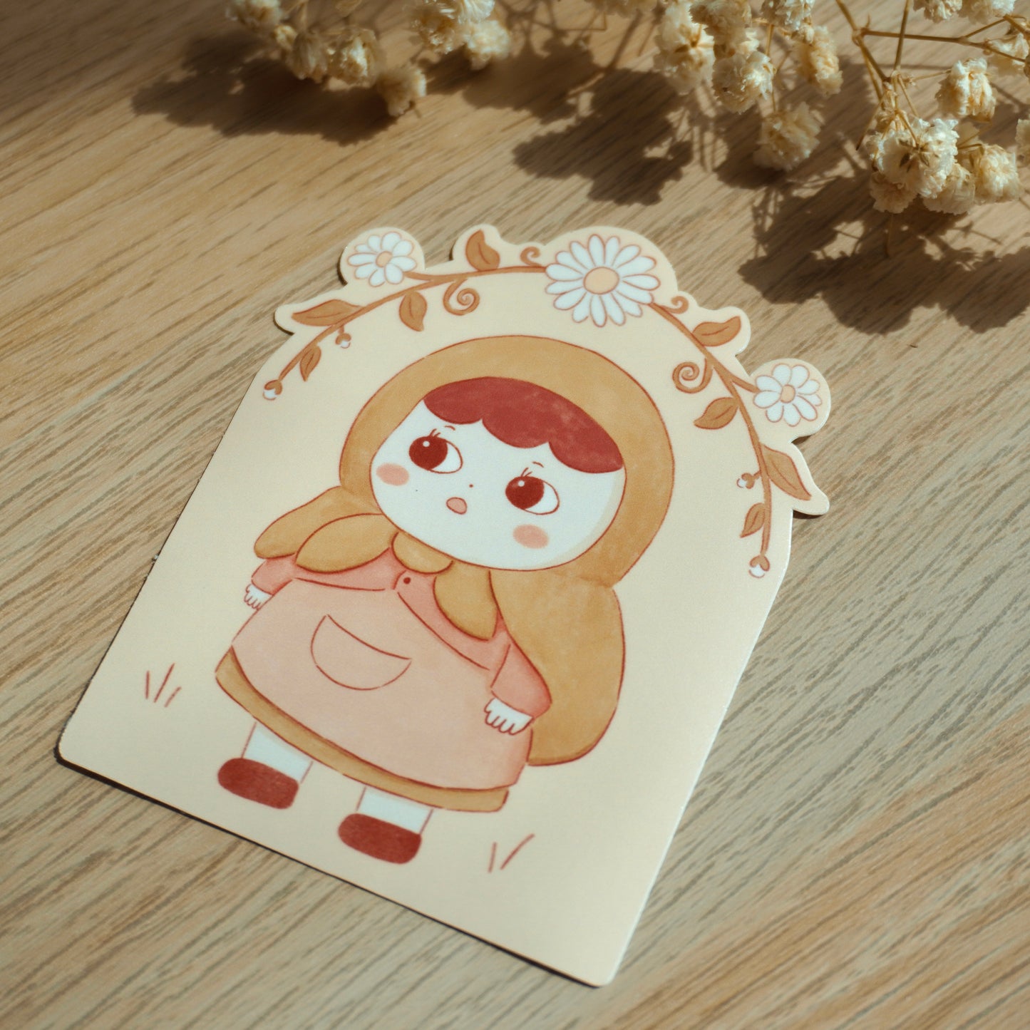 Cozy Gril Die-Cut Sticker