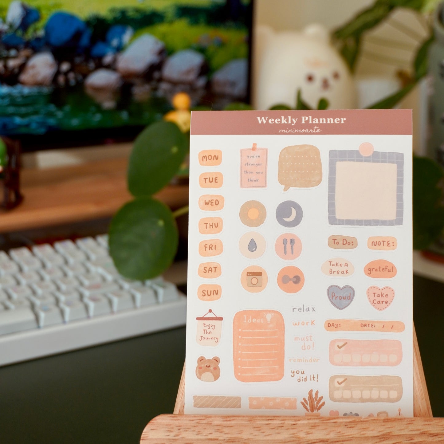 Weekly Planner Sticker Sheet