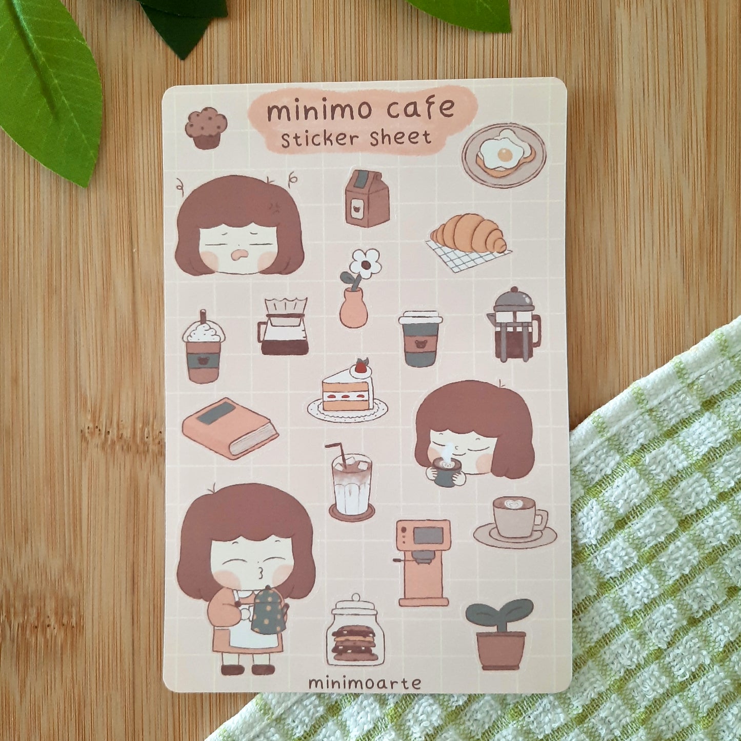 Minimo Cafe Sticker Sheet