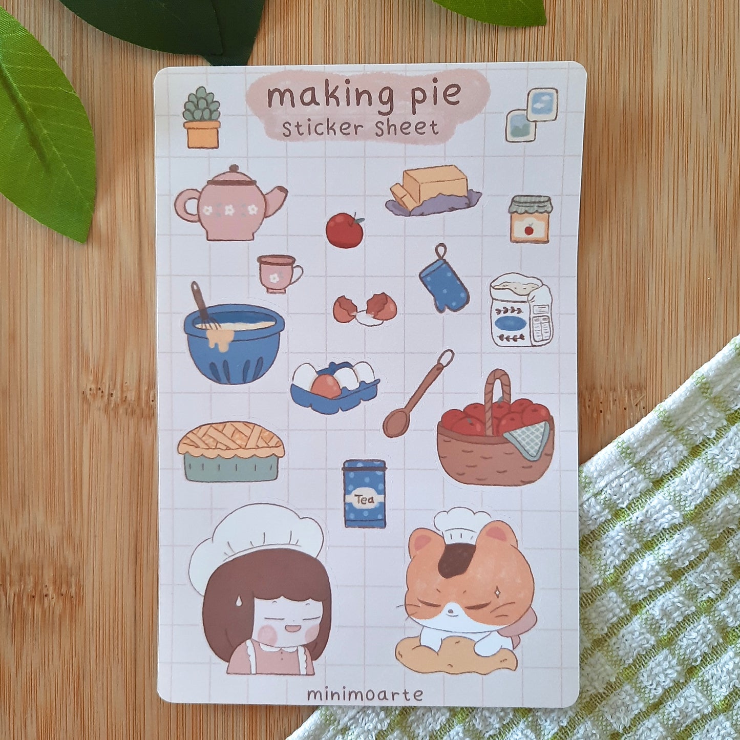 Making Pie Sticker Sheet