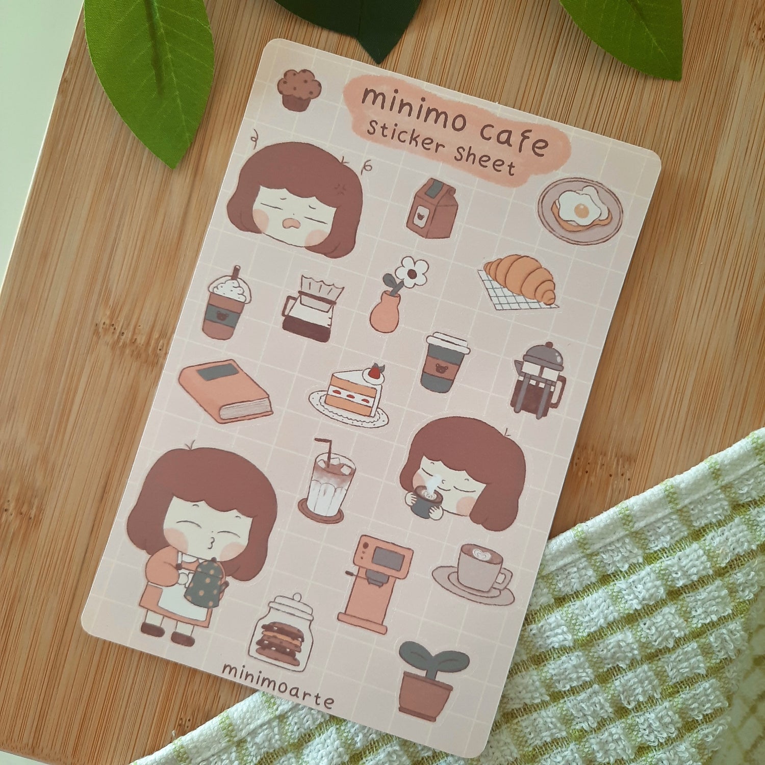 Minimo Cafe Sticker Sheet