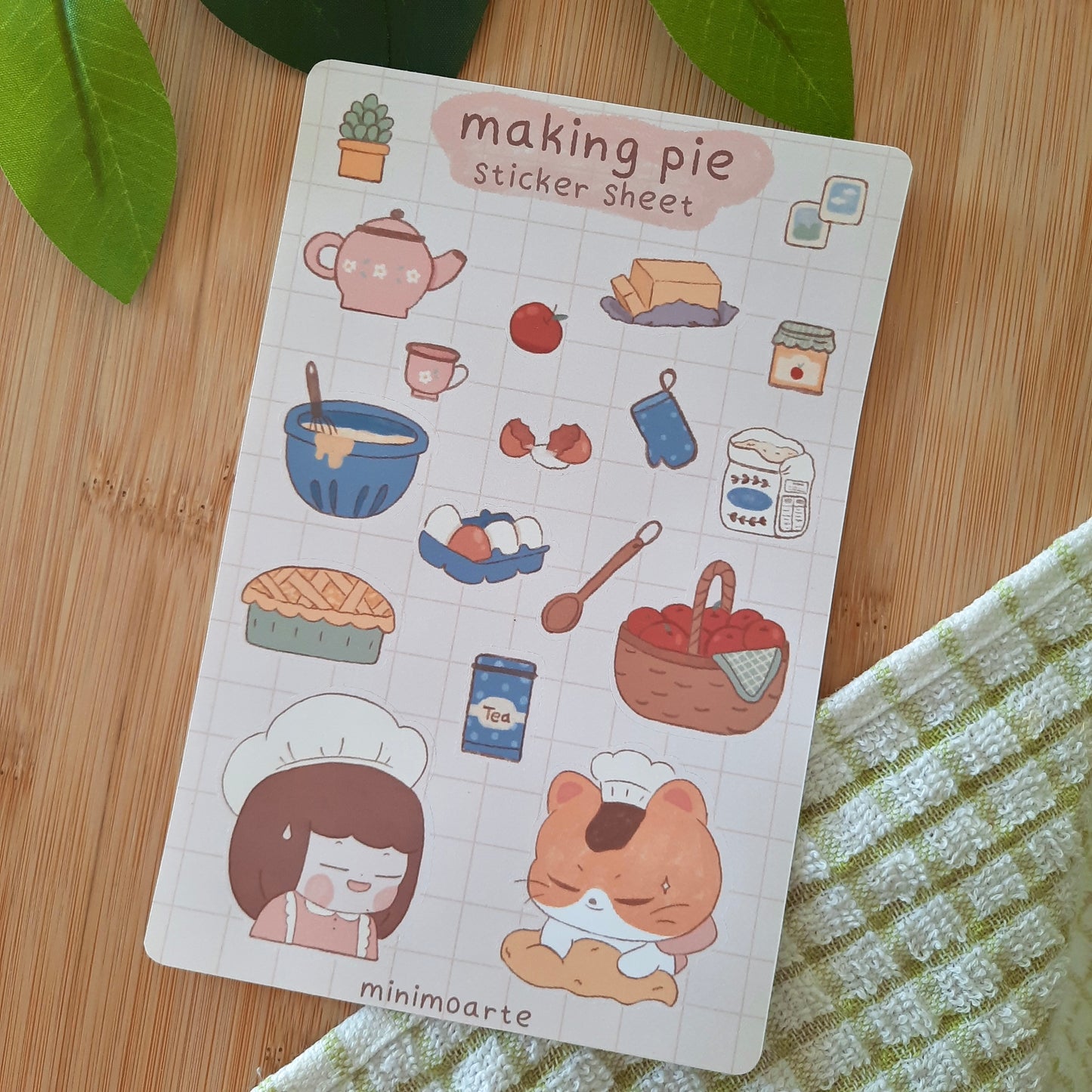 Making Pie Sticker Sheet