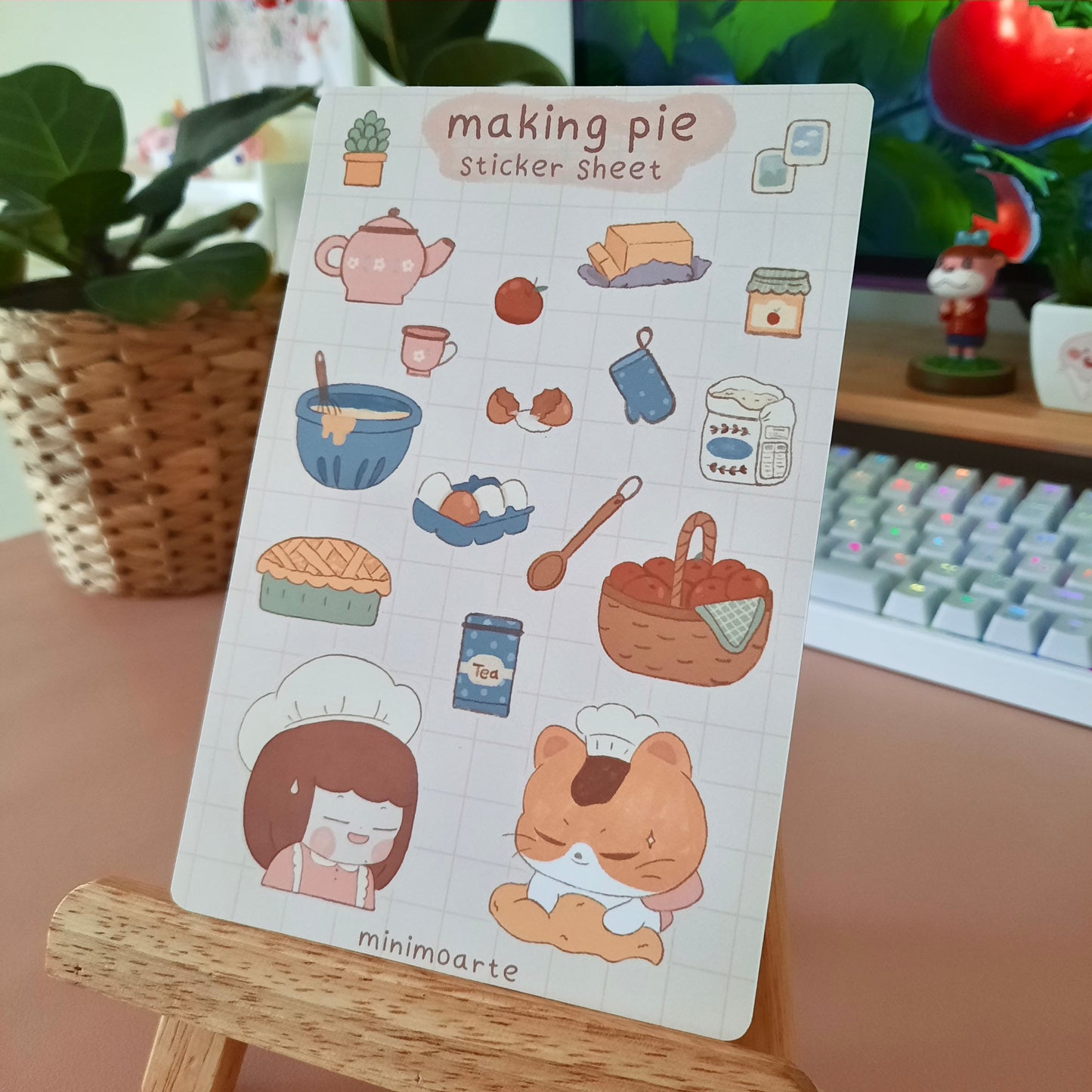 Making Pie Sticker Sheet