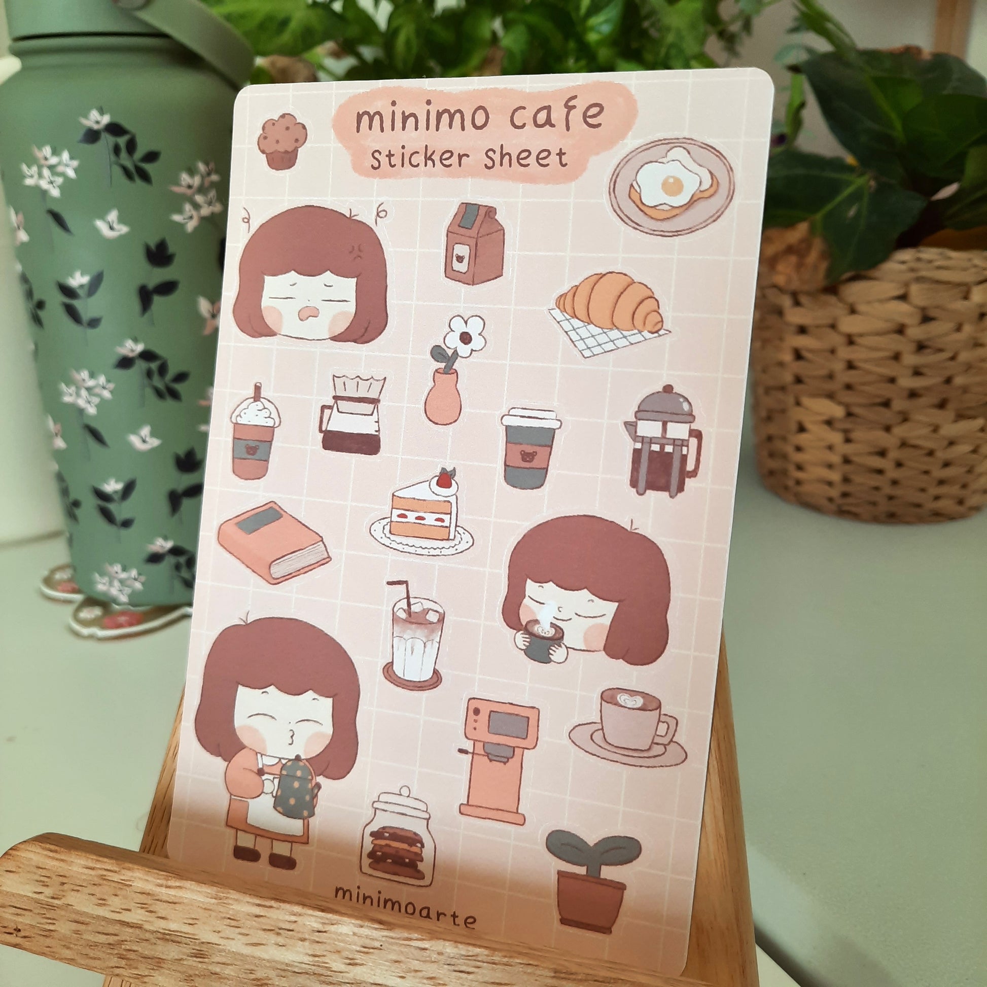 Minimo Cafe Sticker Sheet