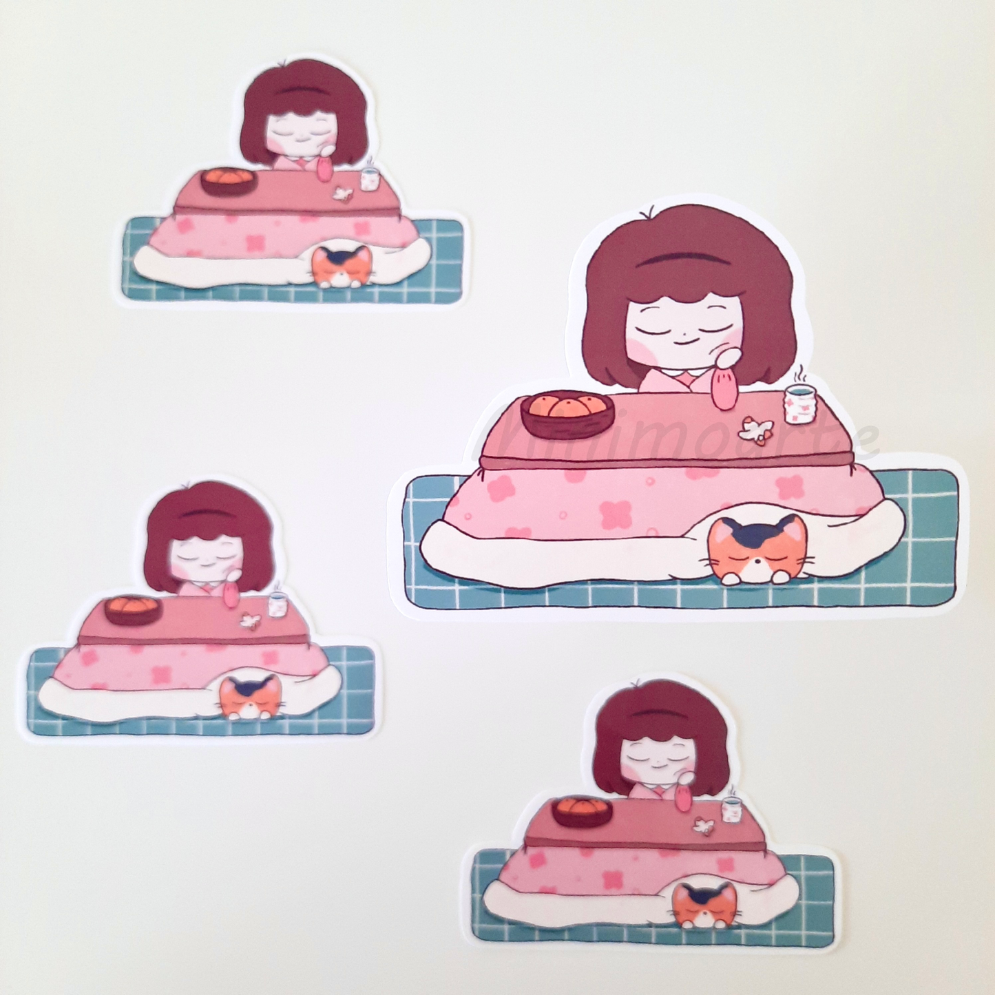 Minimo Cozy Kotatsu Die Cut Sticker