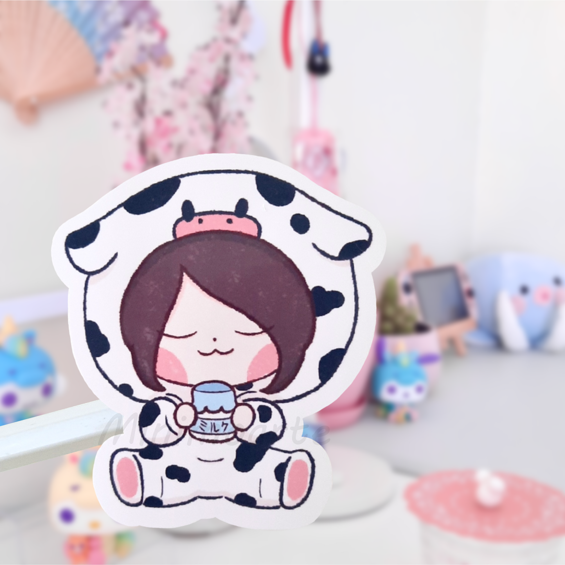 Minimo Cow Die Cut Sticker