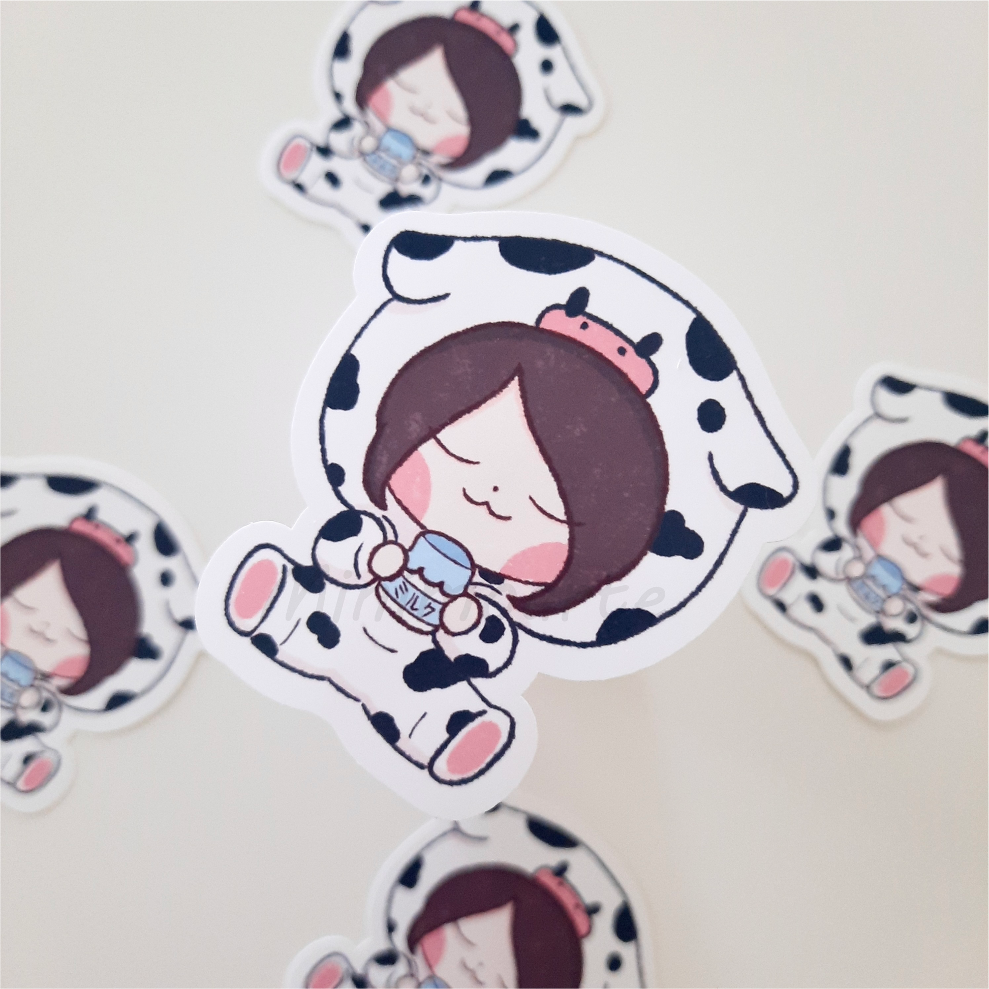 Minimo Cow Die Cut Sticker