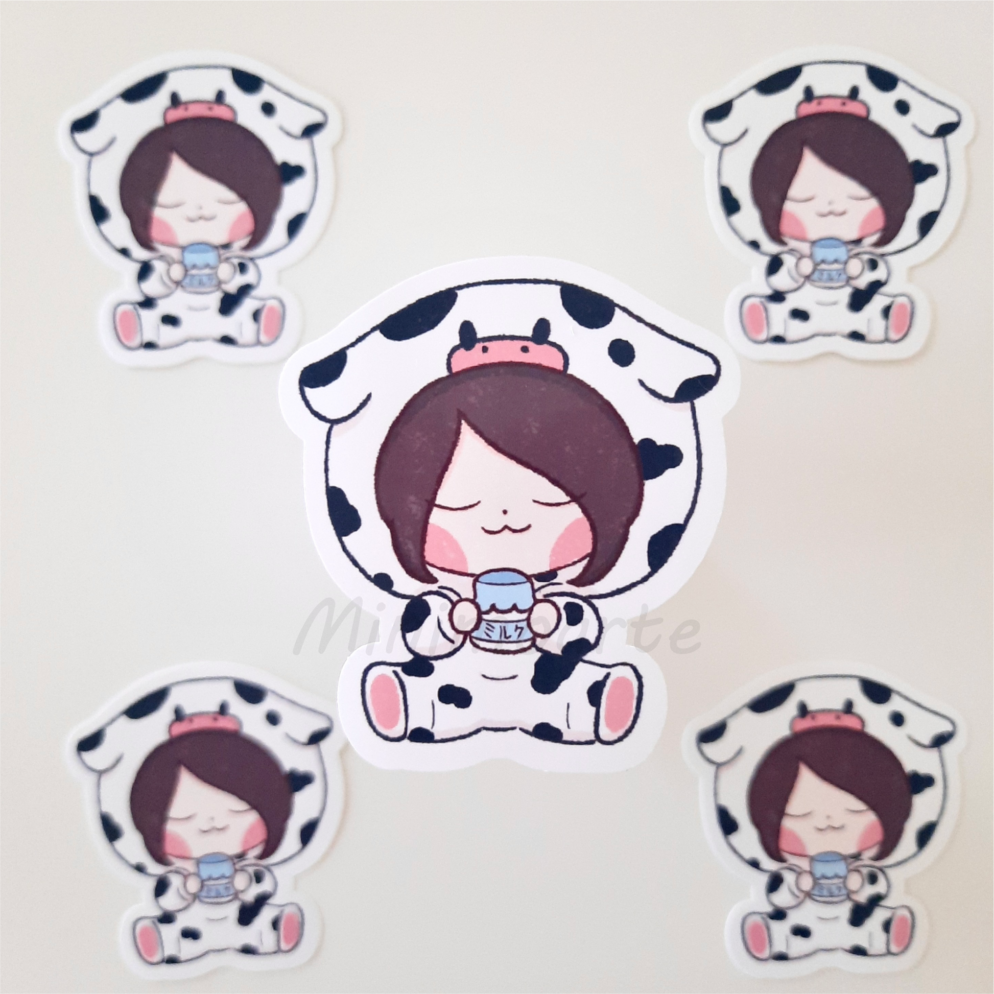 Minimo Cow Die Cut Sticker