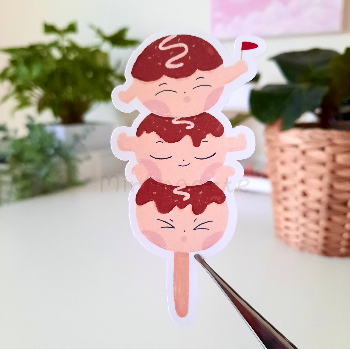 Takoyaki Tower Die Cut Sticker