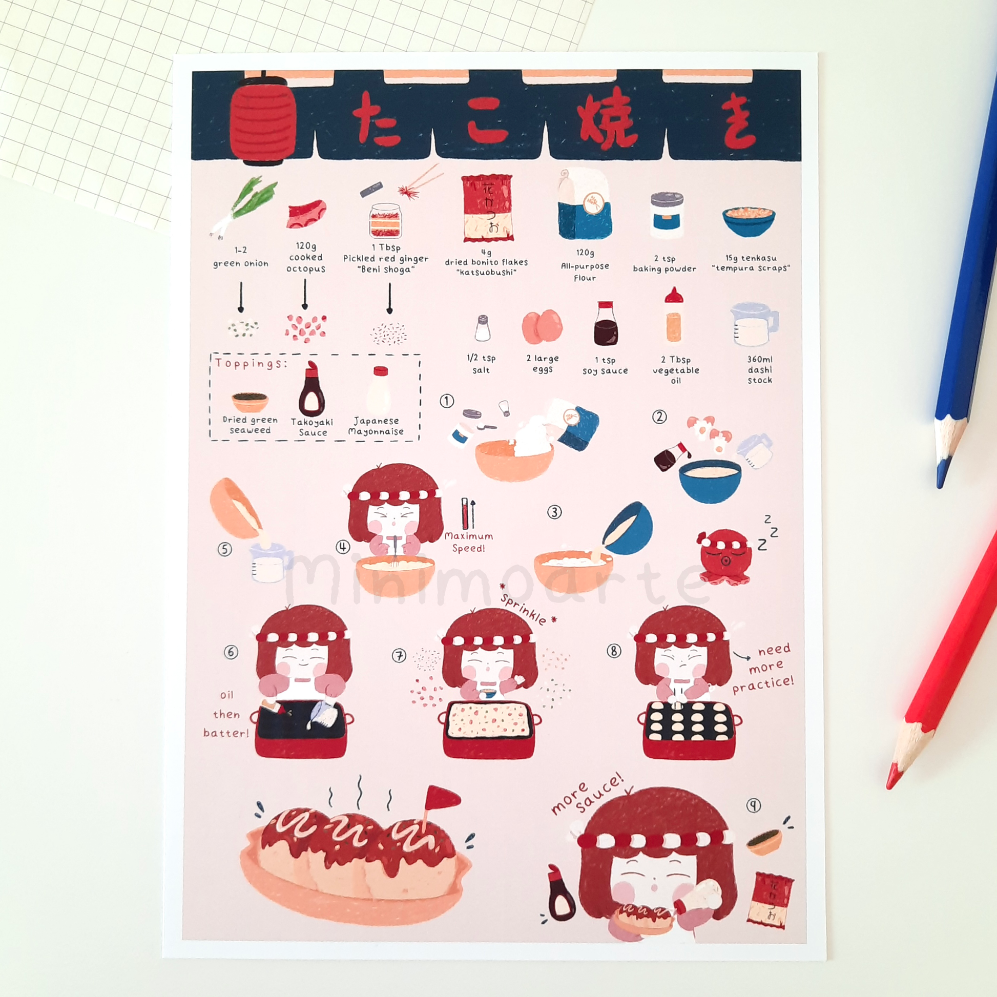 Takoyaki Recipe Print