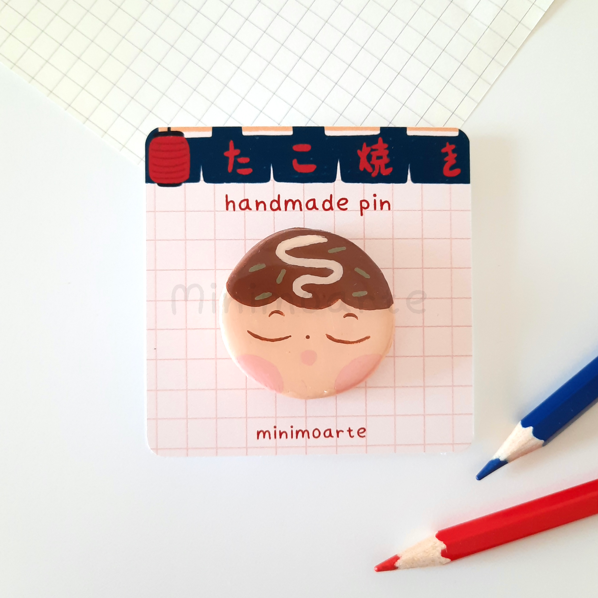 Takoyaki Clay Pin