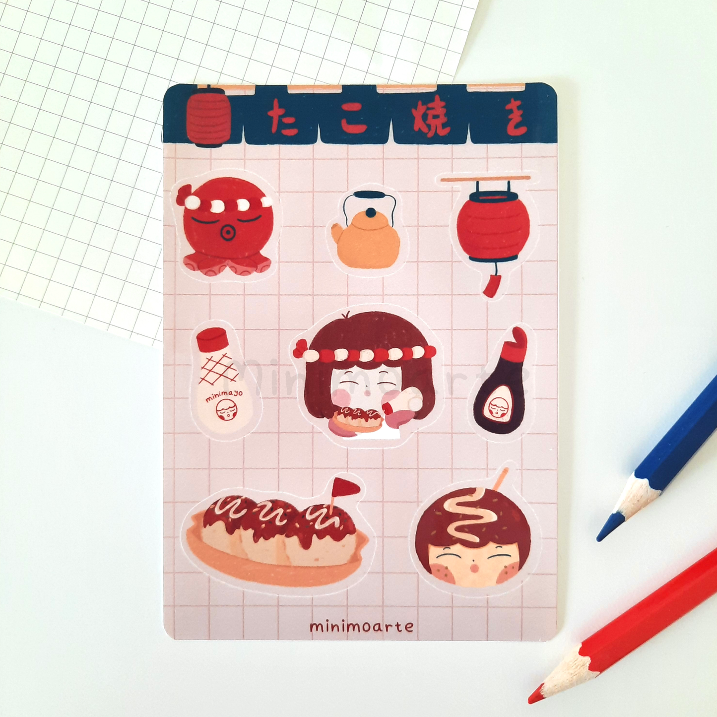 Takoyaki Sticker Sheet